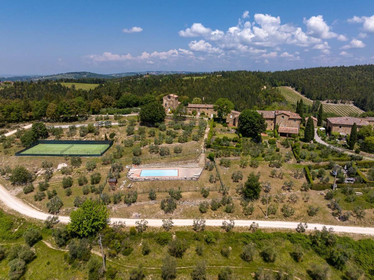 Borgo Nel Chianti Istrice Con Piscina Tennis E Wifi Castellina in Chianti Ngoại thất bức ảnh